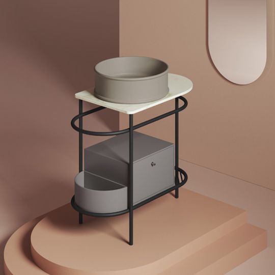 Шкаф Artceram Flair 3.0 с выдвижным ящиком и боковой секцией 400х348х250 мм ACM037 схема 6