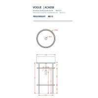 Мраморная полка Artceram 44х44х72.5 см TFA012 схема 2