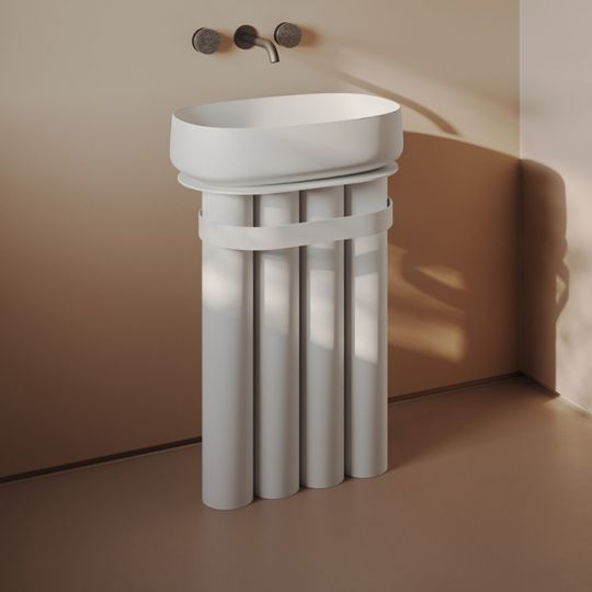 Конструкция Artceram Church 4-х трубная металлическая для настольных раковин 34х38х72 ACA086 схема 3