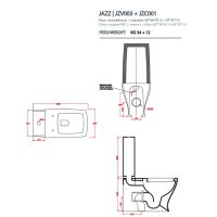 Унитаз Artceram Jazz JZV003 01 схема 2