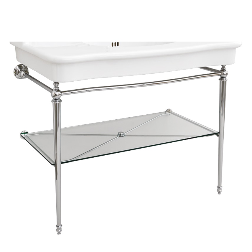 Изображение консоль Artceram Hermitage для раковины 1120 мм стеклянная полка HEA017