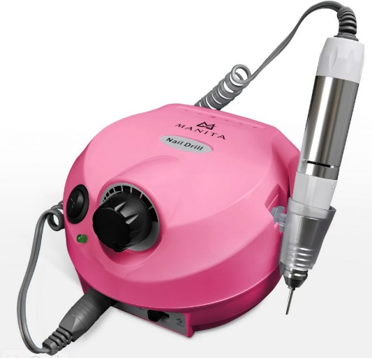 MANITA PROFESSIONAL Машинка для маникюра и педикюра MK-222 Розовая 65 вт   45000 об./мин.