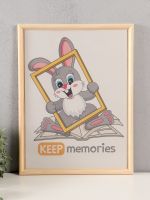 Фоторамка для фото 30?40 см Keep memories, белое дерево, (пластиковый экран), дерево