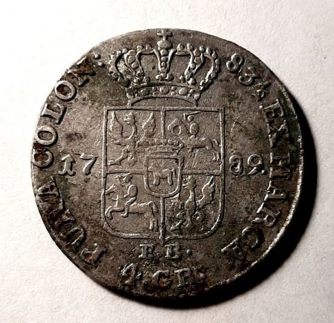 1 злотый 4 грошена 30 грошей 1789 Литва Польша Редкий год AUNC