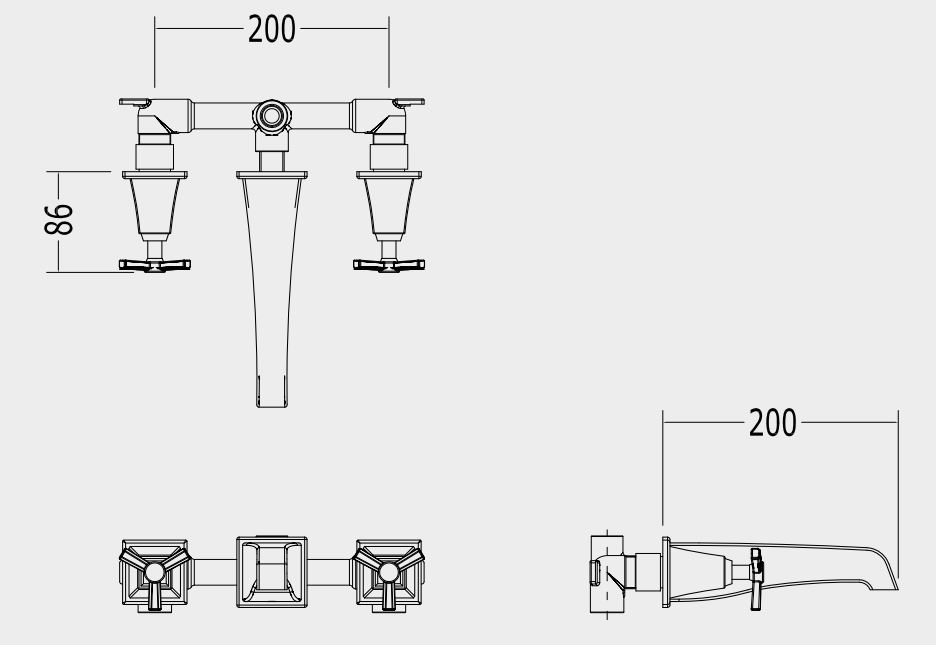 Devon&Devon Time смеситель для ванны 2TIME233M ФОТО