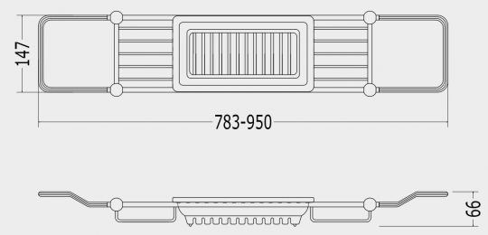Полка для ванной Devon&Devon Grace GR14 схема 2