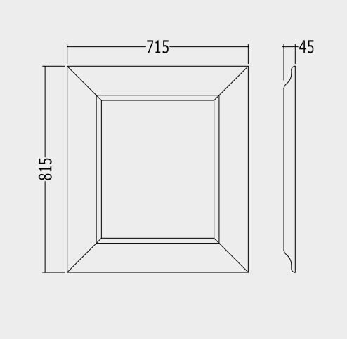 Зеркало в ванную Devon&Devon Ice 71,5х81,5 схема 2 Зеркало в ванную Devon&Devon Ice 71,5х81,5 схема 2