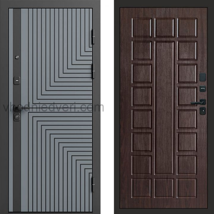 Входная дверь Termo-door Квантум Грей - Престиж Венге