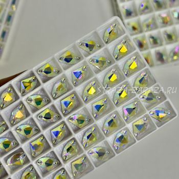 K9 Luxe Пришивные Стразы Crystal_AB Галактик 16*27 мм