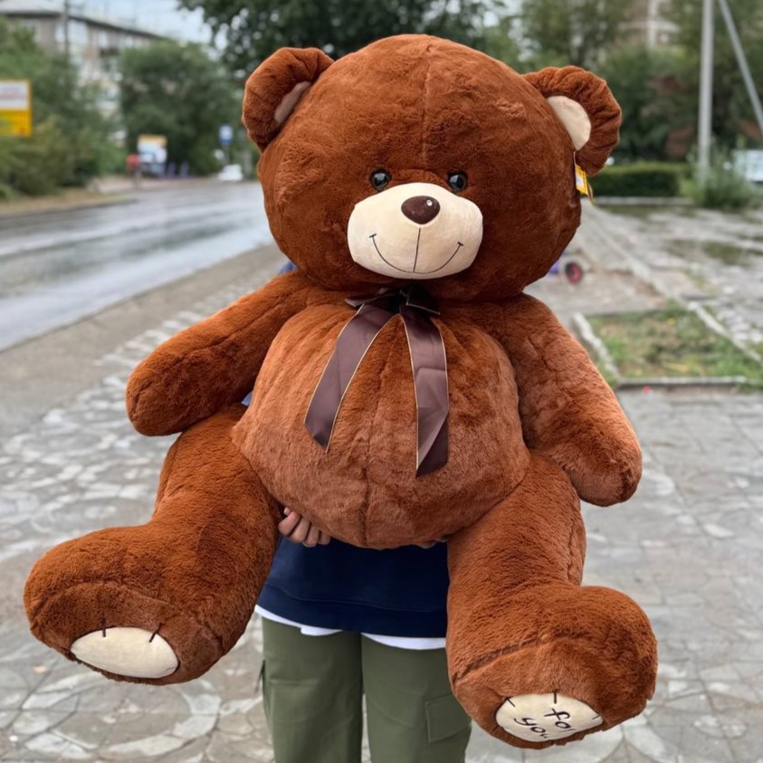 Игрушка мягкая. Медведь коричневый. 80 см