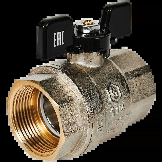 Кран шаровой полнопроходной ВР/ВР 1 1/4, бабочка STOUT