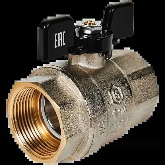 Кран шаровой полнопроходной ВР/ВР 1 1/4, бабочка STOUT