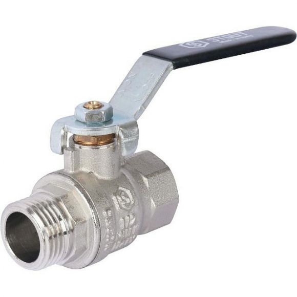 Кран шаровой стандартнопроходной ВР/НР 1/2, ручка рычаг STOUT