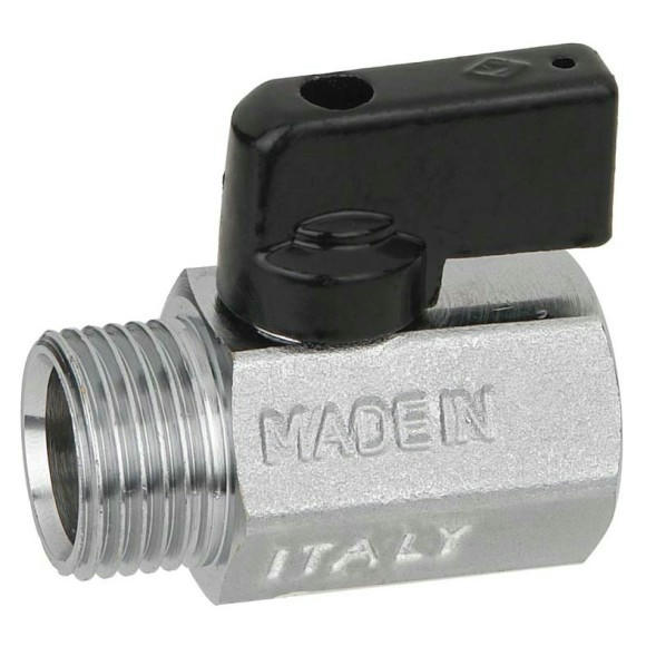 Кран шаровой мини НВ 1/4 DN 6 флажок KANSAS серия 805 Bugatti