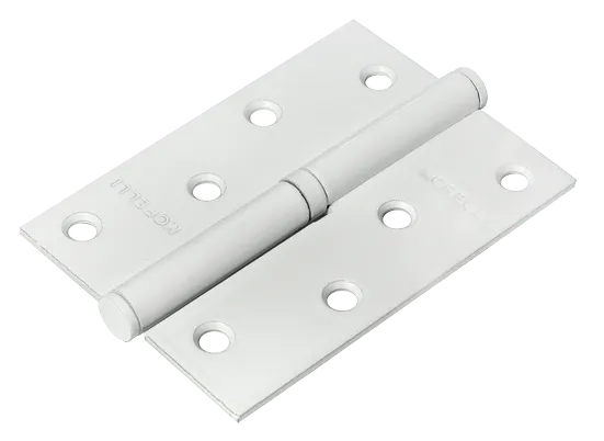 Петля разъемная карточная MSD 100X70X2.5 W R стальная правая, врезная, цвет белый, сталь
