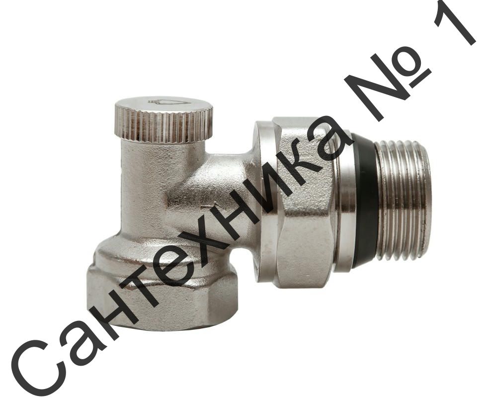 Клапан радиаторный запорный угловой НВ 1/2" Element Arrowhead