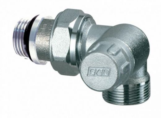 Вентиль запорный трехосевой правосторонний 1/2" М24х19 FAR