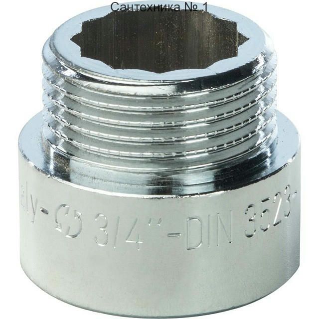 Удлинитель 3/4"х15, хромированный STOUT
