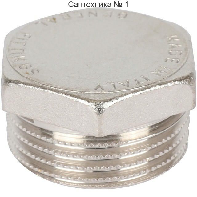 Заглушка НР 1, никелированная STOUT