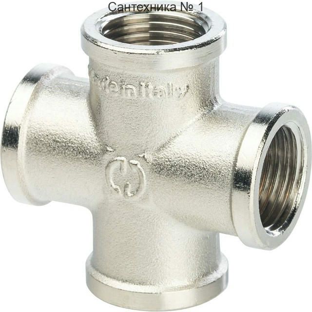 Крестовина ВВ 1/2, никелированная STOUT