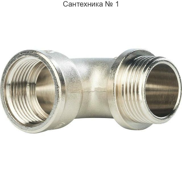 Угольник с упором НВ 1, никелированный STOUT