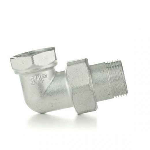 Разъемное соединение угловое американка НВ 1" с покрытием TIN ELSEN