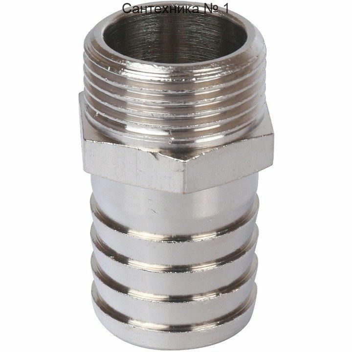 Штуцер НР 2 1/2x60, никелированный STOUT