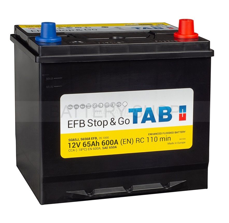 TAB EFB Start-Stop 65Ah 600А обрат. пол. D23L