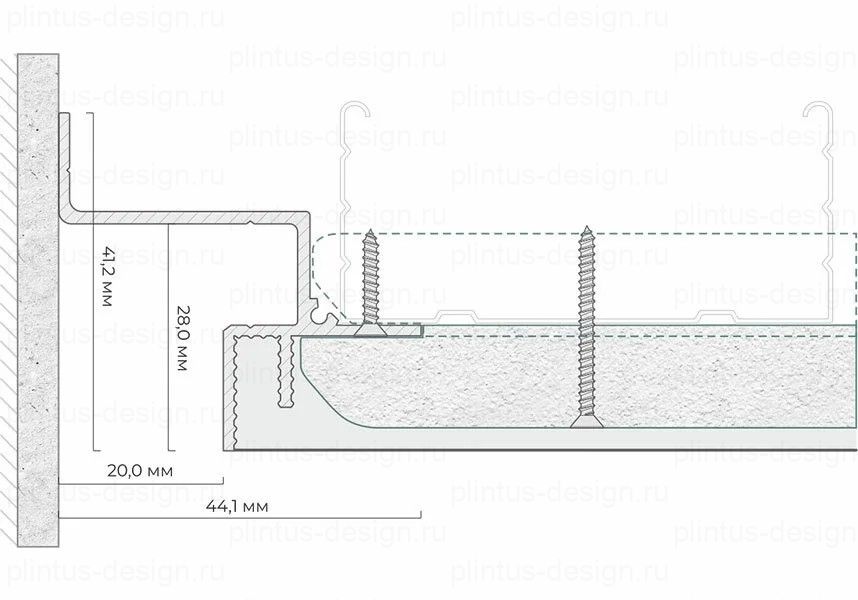 БП 30 – теневой профиль FerGipps