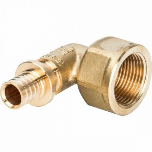 Угольник-переходник с внутренней резьбой 16хG 3/4" для труб из сшитого полиэтилена STOUT