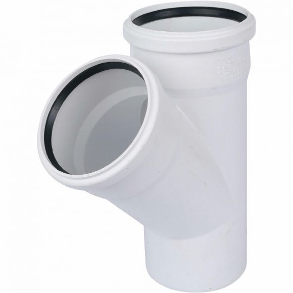 Тройник канализационный RAUPIANO 110/110х45° REHAU