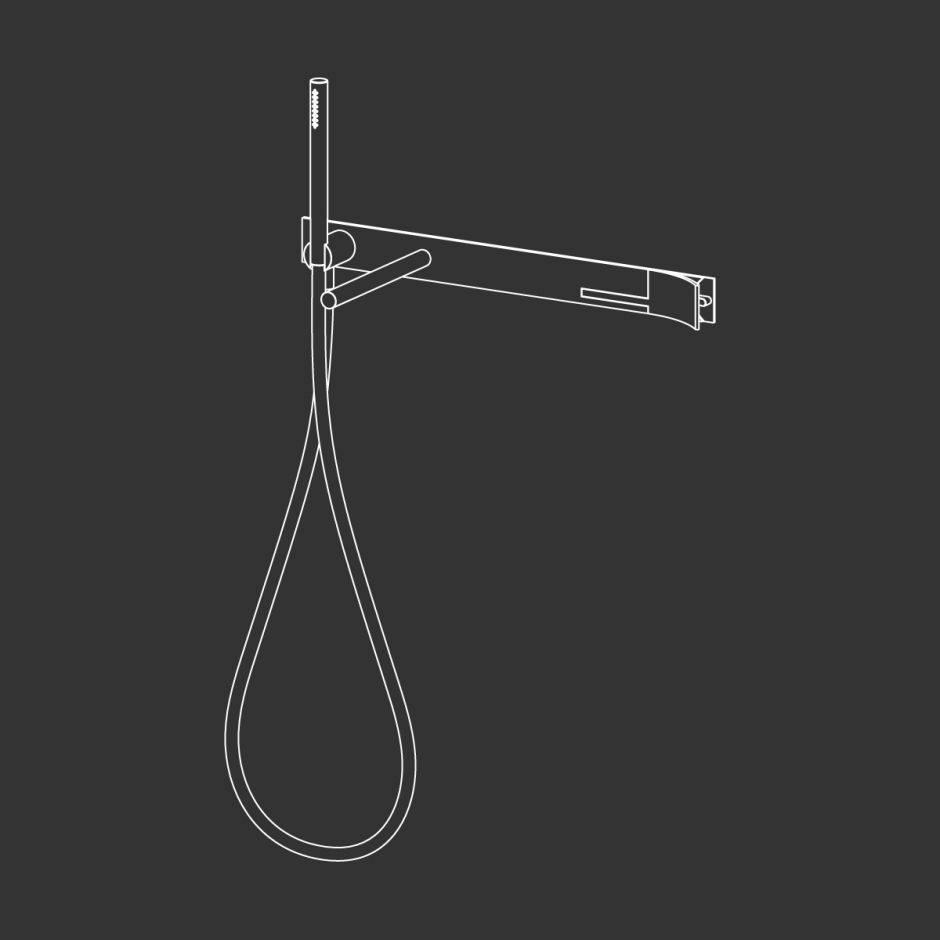 Смеситель для ванной Cea Design Cut Plus CUT 31 настенный