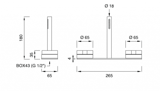 Смеситель Cea Design GIOTTO с выдвижной лейкой GIO114 схема 2 Смеситель Cea Design GIOTTO с выдвижной лейкой GIO114 схема 2