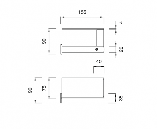 Держатель для туалетной бумаги Cea Design LUTEZIA LTZ128 схема 2