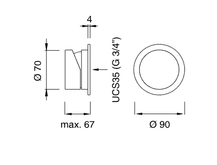 Настенный смеситель Cea Design MILO360 однорычажный MIL145KDL ФОТО