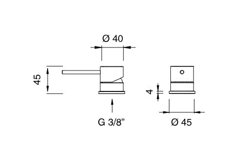 Настольный смеситель однорычажный Cea Design MILO360 нержавеющая сталь MIL207KDS ФОТО