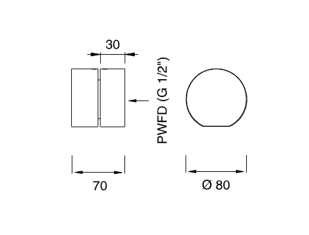Настенный переключатель Cea Design NEUTRA нержавеющая сталь NEU35 схема 2