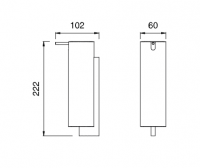 Дозатор для жидкого мыла Cea Design SIXTY нержавеющая сталь SIX109 схема 2