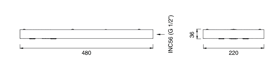 Верхний душ Cea Design SIXTY нержавеющая сталь SIX60 ФОТО