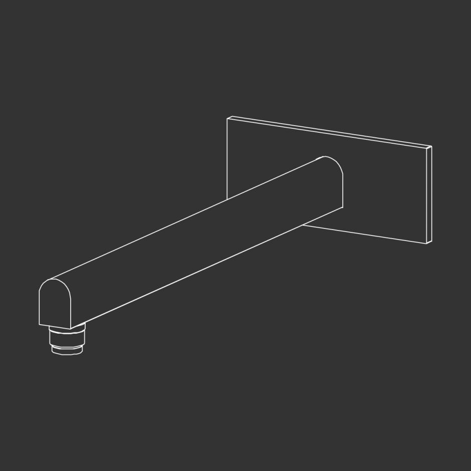 Излив настенный Cea Design SIXTY нержавеющая сталь SIX62