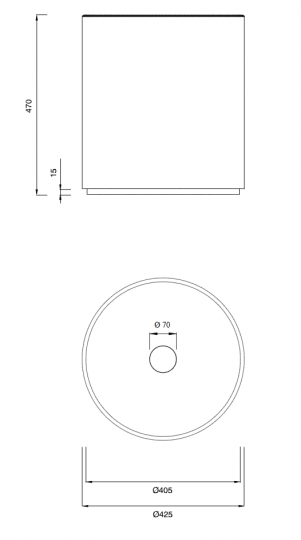 Раковина накладная Cea Design WASHBASINS WBN08 схема 2