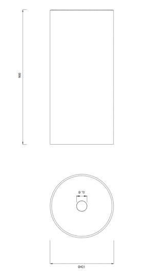 Раковина напольная Cea Design WASHBASINS WBN14 схема 2