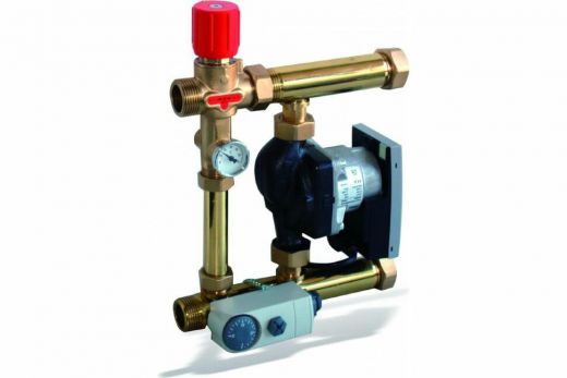 Насосно-смесительная группа с насосом Wilo RS 25/6-3 для теплого пола Watts Isotherm
