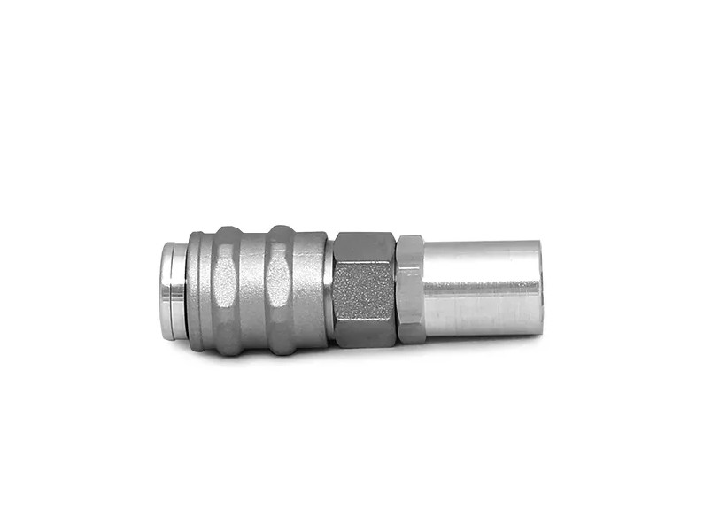 Walmec Универсальная быстроразъемная пневморозетка с гильзой под резиновый шланг GLOBAL U 10331