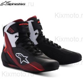 Ботинки Alpinestars Faster 4, красно-чёрно-белые