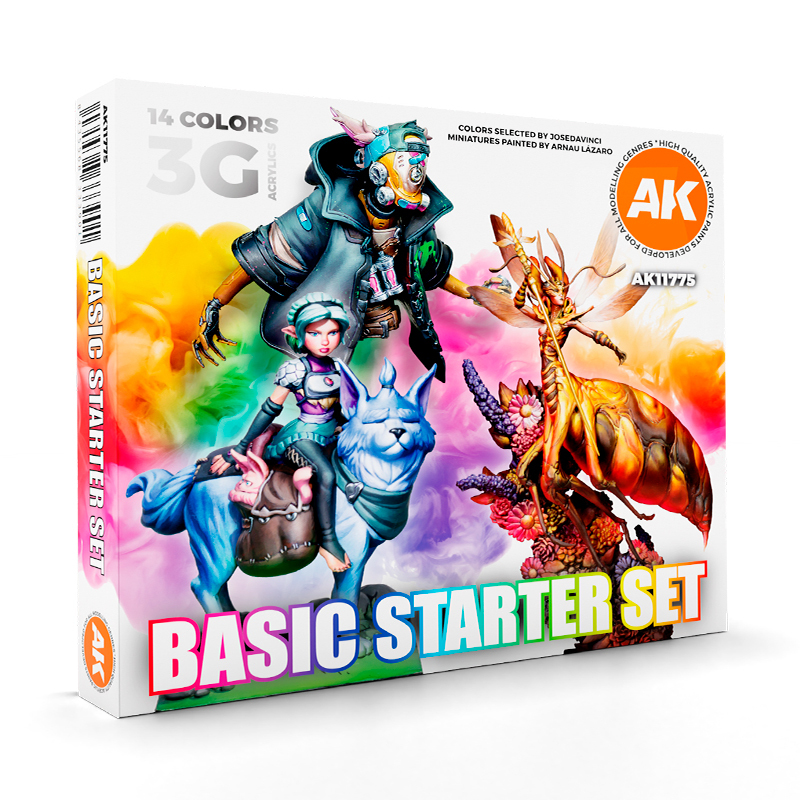Набор красок AK Interactive Basic Starter: 14 Colors