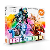 Набор красок AK Interactive Basic Starter: 14 Colors