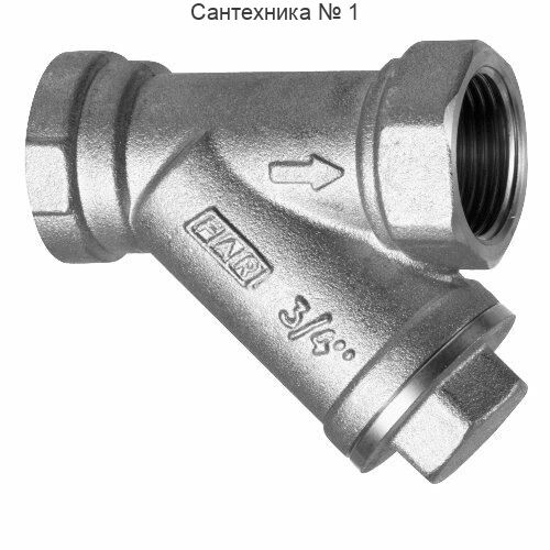 Грязевик 1/2 ВР-ВР, 300 мкм, хромированный FAR