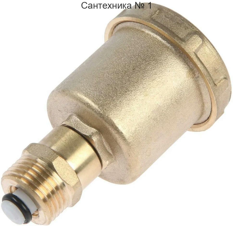 Воздухоотводчик автоматический 1/2" с запорным клапаном TIM