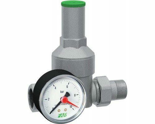 Редуктор давления 3/4" ВР-НР с манометром FAR